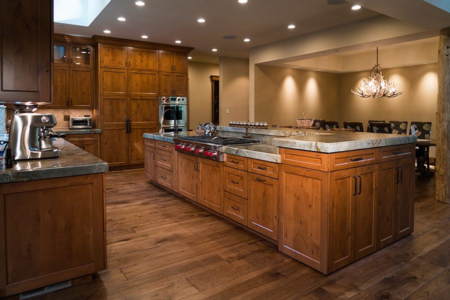 A warm custom home interior by Greenwood Homes